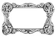 © Artem - Royal vintage mirror engraved for decorative design. Hand drawn vector