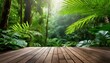 © Nira Imagens - FUNDO FOTOGRÁFICO QUE RETRATA PLATAFORMA PARA APRESENTAÇÃO DE PRODUTOS DE BEM ESTAR EM MEIO A FLORESTA TROPICAL