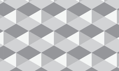 Poster - abstract repeatable seamless grey rhombus pattern.