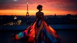 © Sumuditha - Fashion Elegance Against Parisian Sunset