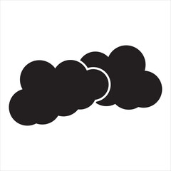 cloud logo icon. vector. cloud symbol. Cloud weather sign collection. Nature cloud bubble elements.