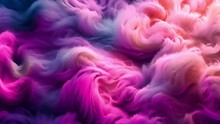 Purple Pink Soft Plush Fur Background Texture. Delicate Soft Background Of Plush Fabric Folds. Copy Space.mp4. Loose Folds On The Fabric Of Faux Fur Of Lilac Color. Neon Colors Moving