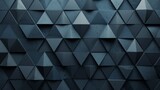 Fototapeta Nowy Jork - Triangle Black Background in the Style of Extruded Design - Dark Gray and Navy Textural Surface - Abstract Modern Urban Modular Construction Wallpaper created with Generative AI Technology