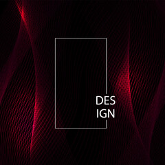 Wall Mural - Minimal red mesh texture on a black background.