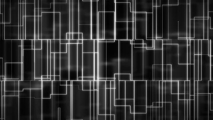 Lines form hologram information , construction light grid, Abstract animation digital information screen background.