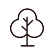 © KR Studio - deciduous tree, nature - simple vector icon