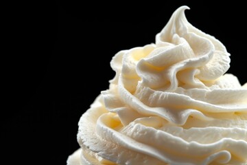 Poster - isolated white background whipped cream