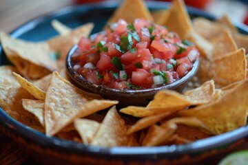 Poster - tomato dip with nachos