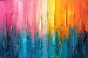 Vibrant brushstrokes of colorful paint create an abstract masterpiece, capturing the essence of childlike creativity and the endless possibilities of art