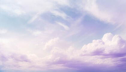 Wall Mural - lavender pastel gradient mystical sunlight sky with flowing cumulus clouds texture phone hd background wallpaper ai generated