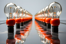 A Row Of Light Bulbs