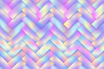 Wall Mural - Abstract background with gradient and noise. Herringbone shape. Vibrant colors