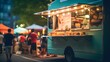 © Ziyan - food truck in city festival , selective focus
