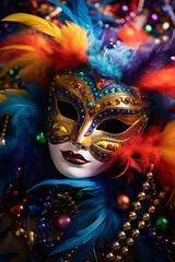 Canvas Print - venetian carnival mask