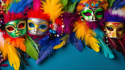 Canvas Print - mardi gras mask