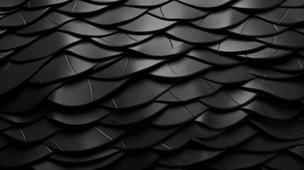 Poster - Wallpaper, abstract background, dragon scale abstract abstract pattern background from the collection black