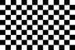 Checkered flag background. flag of racing car. Chess texture illustration. Black White color square pattern.	
