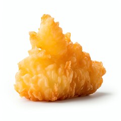 Wall Mural - a tempura nugget, studio light , isolated on white background