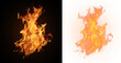 © Ryan - Artistic Fire Illustration on Transparent Background, Art-inspired fire illustration set against a transparent canvas