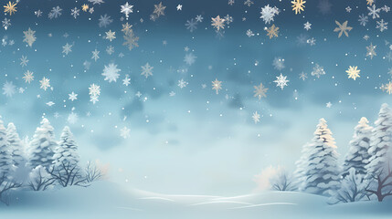 Snowflake background, winter cold texture frozen icy illustration snow frost