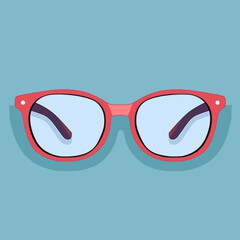 Wall Mural - Eyeglasses. In the style of a flat minimalist colors SVG vector