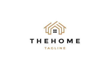 Poster - Home logo design template flat vector