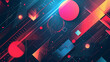 © Artistic Visions - Simplified Futuristic Abstract Futuristic Art. Geometric Design Digital Art Background