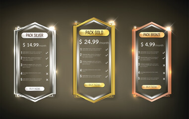Wall Mural - Button web price table pack