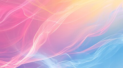 Wall Mural - Abstract Pink and Blue Gradient Light Wave Flow Background