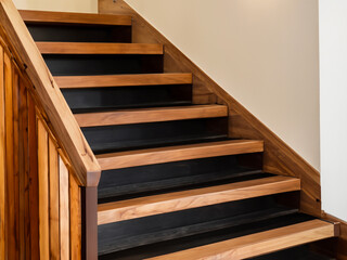 Wall Mural - wooden steps in the interior of the house