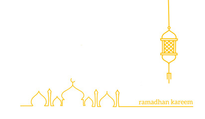 Wall Mural - Ramadhan kareem icon. Ramadhan kareem icon in line art. Ramadhan kareem icon for background.