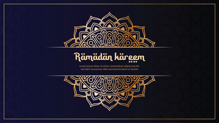 Wall Mural - Ramadan Kareem greeting card background