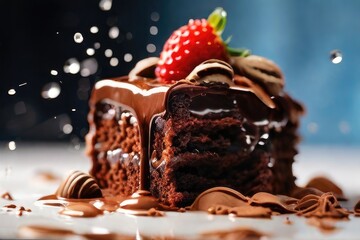 Canvas Print - chocolate cake