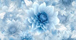 a blue floral flower wallpaper