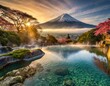 富士山が見える温泉