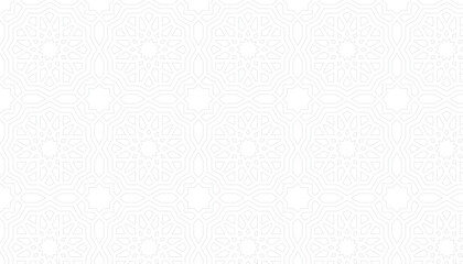 Wall Mural - islamic background with arabic hexagonal ornament and arabian seamless geometric pattern texture use for ramadan wallpaper and eid banner