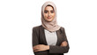 © CStock - Young business arab woman Isolated on white background, isolated on transparent and white background.PNG image.