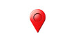 © CStock - red location symbol pin icon sign or navigation locator map travel gps isolated on transparent and white background.PNG image.