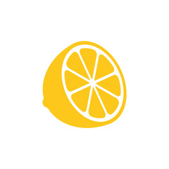 Canvas Print - lemon icon vector