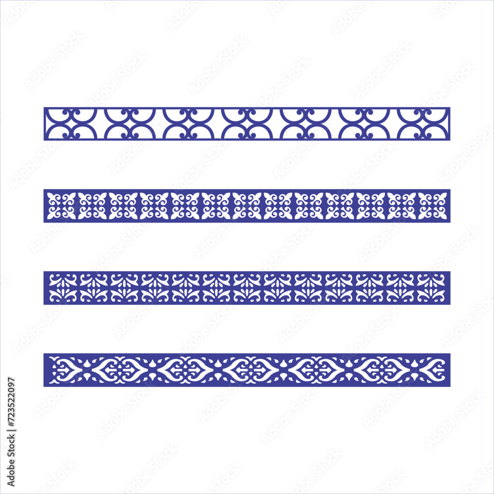 Line Laser Border VECTOR BORDER DESIGN FOR CNC LASER CUTING FILE Stock Vector | Adobe Stock