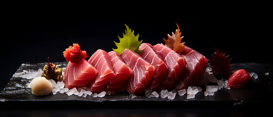 Tuna Fish Japanese Food shot with depth of field