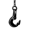 Crane Hook With Steel Gird dace   cb afb Logo Monochrome Design Style