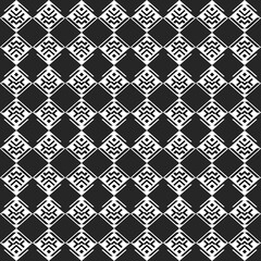 Wall Mural - Seamless vector pattern. Modern geometrical texture with regularly repeating geometrical figures. Monochrome background with regularly repeating geometrical figures. Simple design.