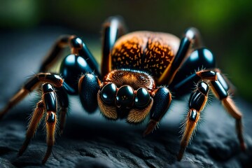 Wall Mural - spider on a leaf