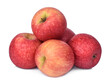 pile of pink lady apple isolated, png file