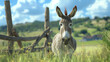 Rural Radiance: A Photorealistic Portrait of a Donkey