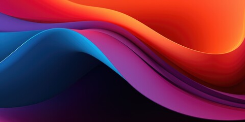 Wall Mural - Abstract colored background with stripes of different colors. Modern graphic background with wave pattern