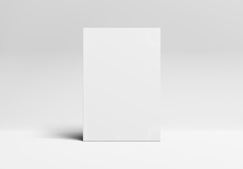 Wall Mural - magazine mockup on blank surface. cover template isolated on white. 3d rendering