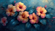 Flower Power: A Vibrant Display Of Pink And Orange Flowers Generative AI