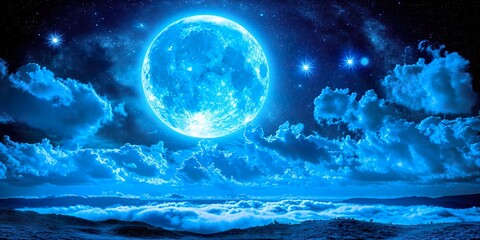 Wall Mural - moon sky night